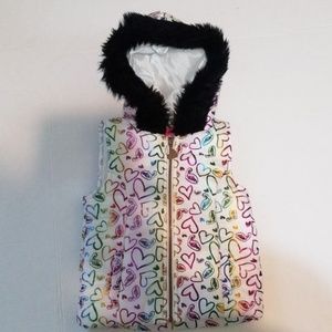 Betsey Johnson Little Girls Puffer Vest sz 5 New!